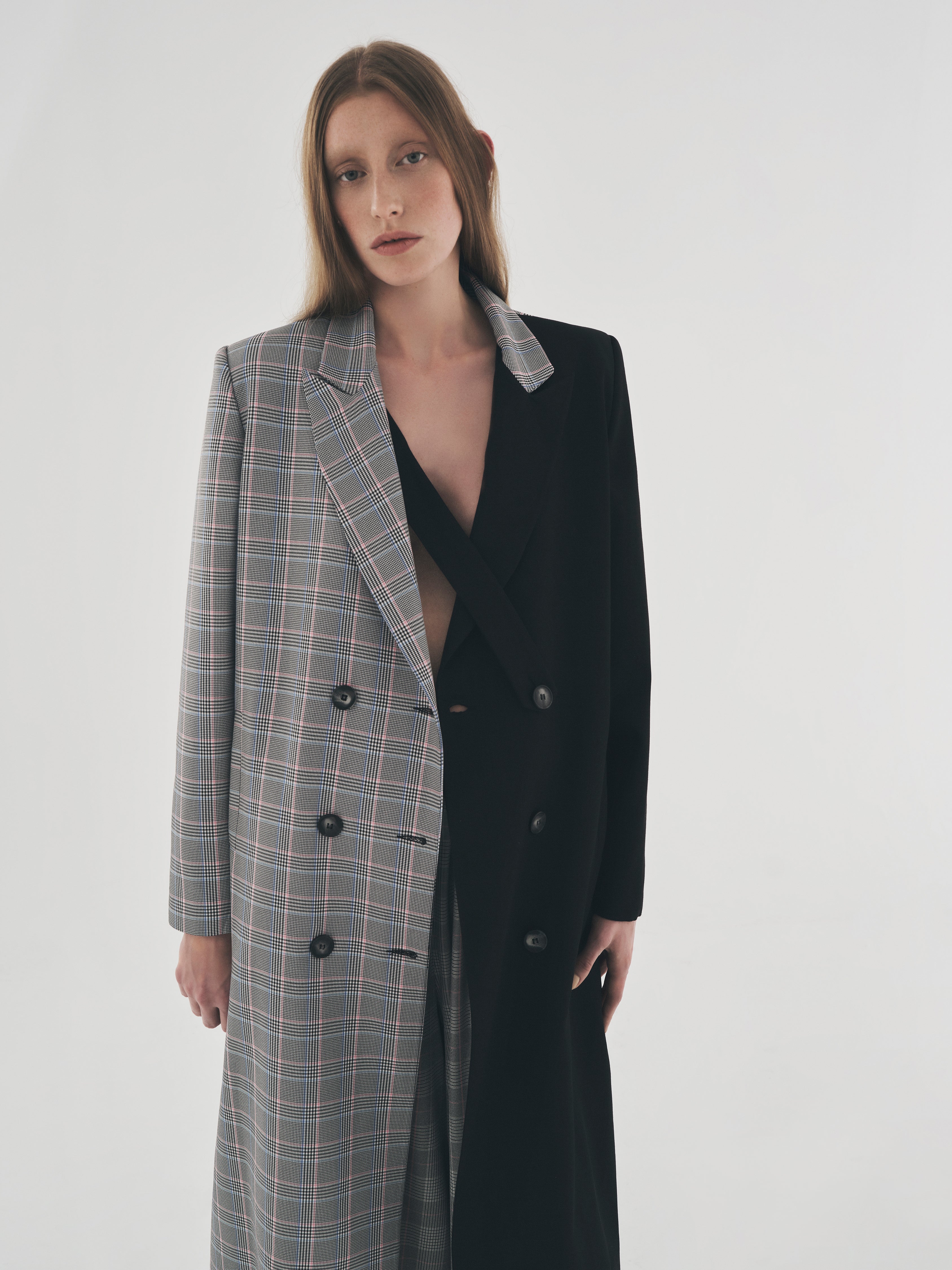 SOMME SLOVI | DOUBLE-BREASTED NOTCH COLLAR COAT